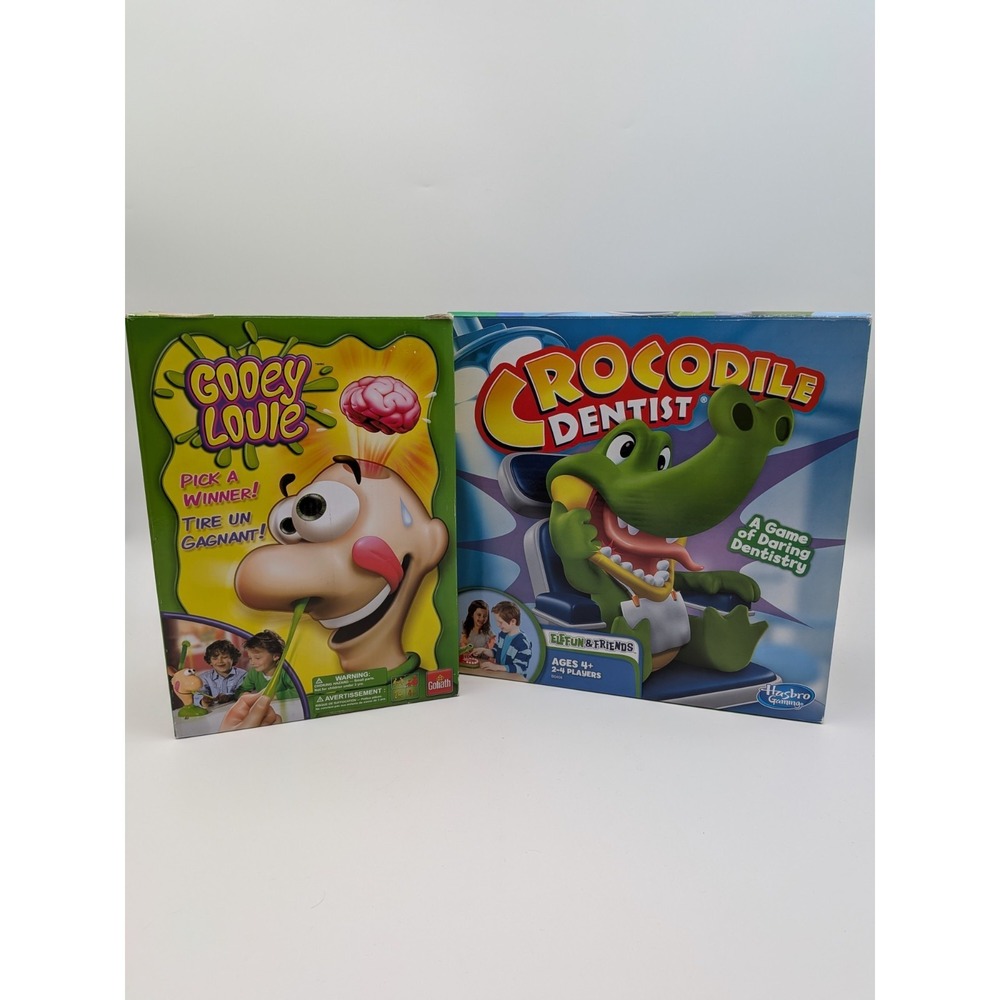 Classic Suspense Game Bundle! Gooey Louie & Crocodile Dentist Kids Party Lot